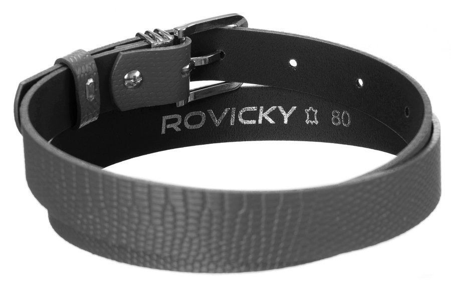 oryginalny, skórzany pasek damski, wzór skóry węża  - rovicky 80
