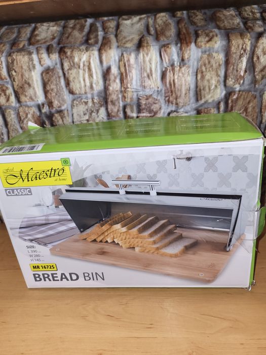 Pojemnik chlebak Stalowy Maestro MR-1672S