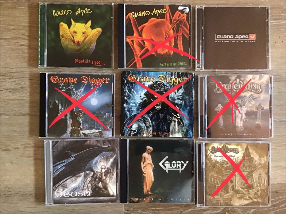 CDs metal, gótica metal F+G+H