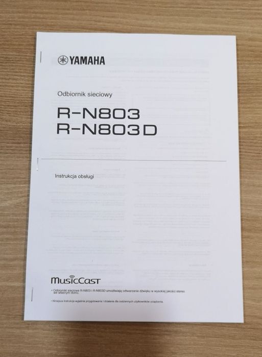 Amplituner Yamaha RN803D instrukcja obsługi.