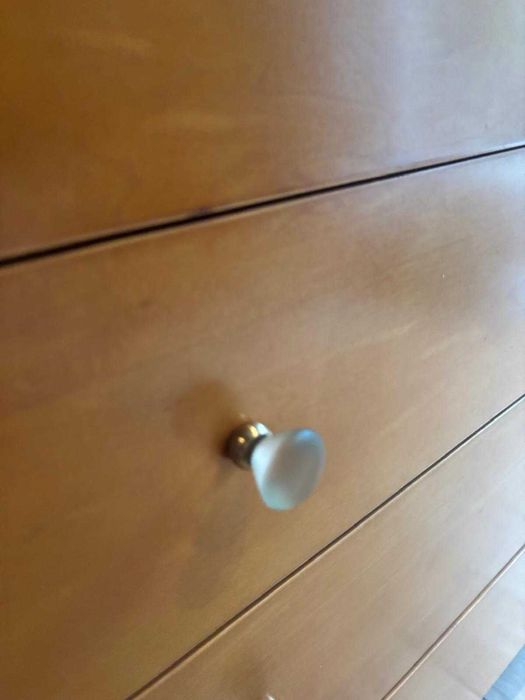 Designerska komoda z giętym szkłem | Styl Vintage / Retro | Unikat!