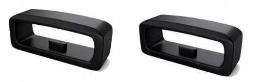 2x Szlufka silikonowa do paska 26mm Garmin Fenix Czarna z wybojem