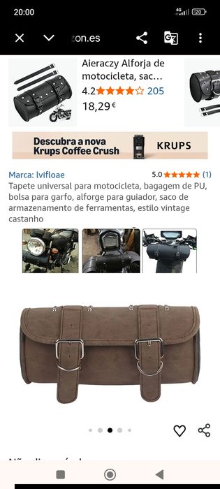Alforge para mota bobber café Racer chopper