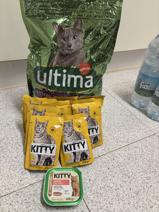 Comida senior gato 3k e areia aglomerante