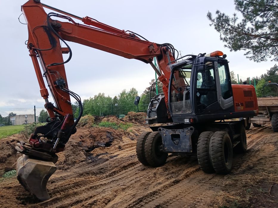 Koparka kołowa Hitachi zx140w-3 Rototlit 2011 Szybkozłącze Szczypce