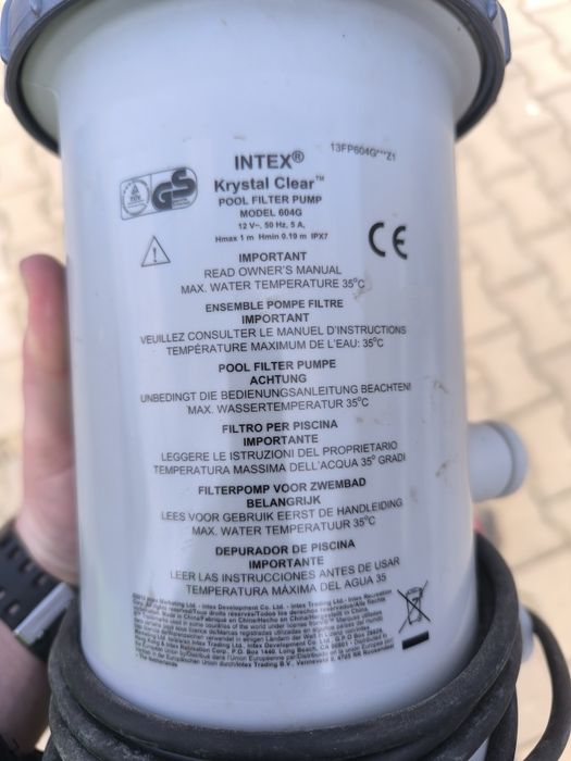 Intex crystal cleaner model 604G