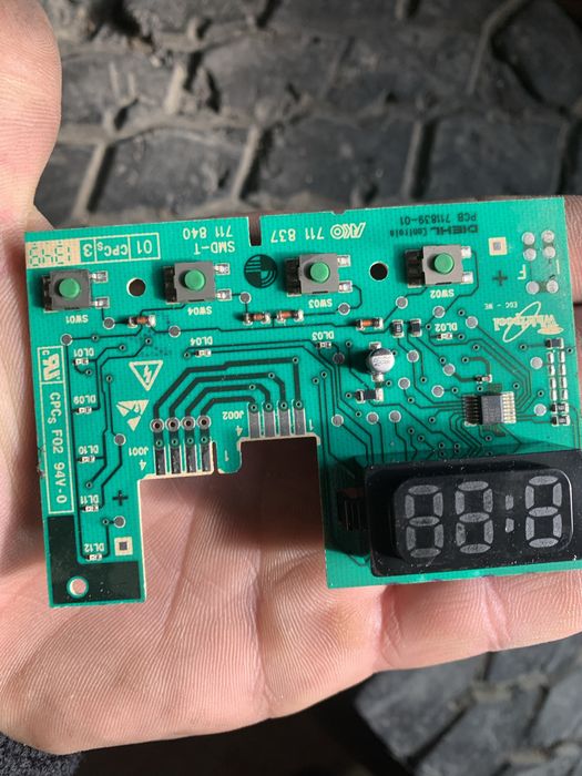 Модуль (плата індикації) Whirlpool,