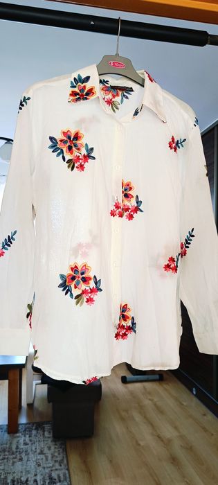 Koszula z haftem, elegancka koszula, bluzka boho