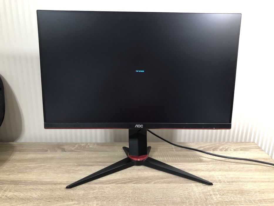 Монітор AOC 24G2U5 23.8', 75hz, 1мс, 1080p Full HD, Free-sync, USB хаб і динаміки вбудовані