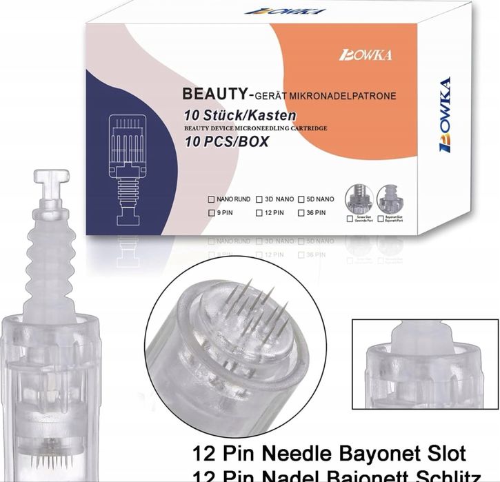 Profesjonalny Derma Pen BOWKA – Mezoterapia Mikroigłowa + Kartridże
