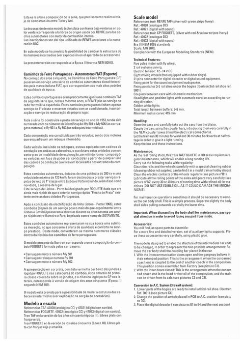 Modelismo Ferroviário - CP 500 Foguete