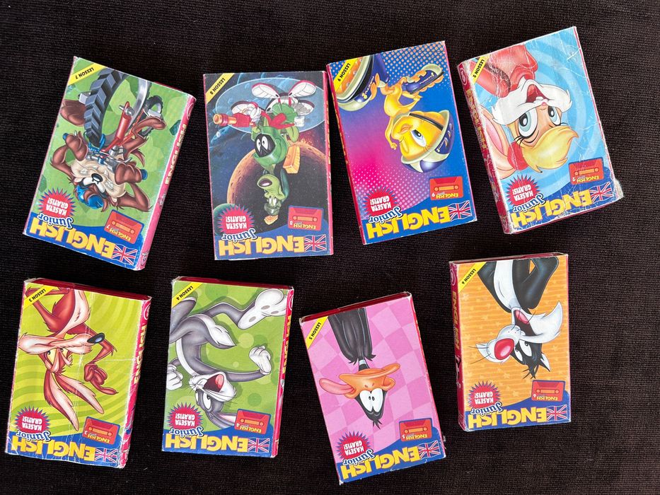 ANGIELSKI królik BUGS BUNNY * 60 kaset!
