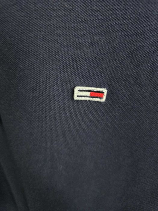 Granatowa koszulka polo Tommy Jeans XL Slim Fit stan bdb!