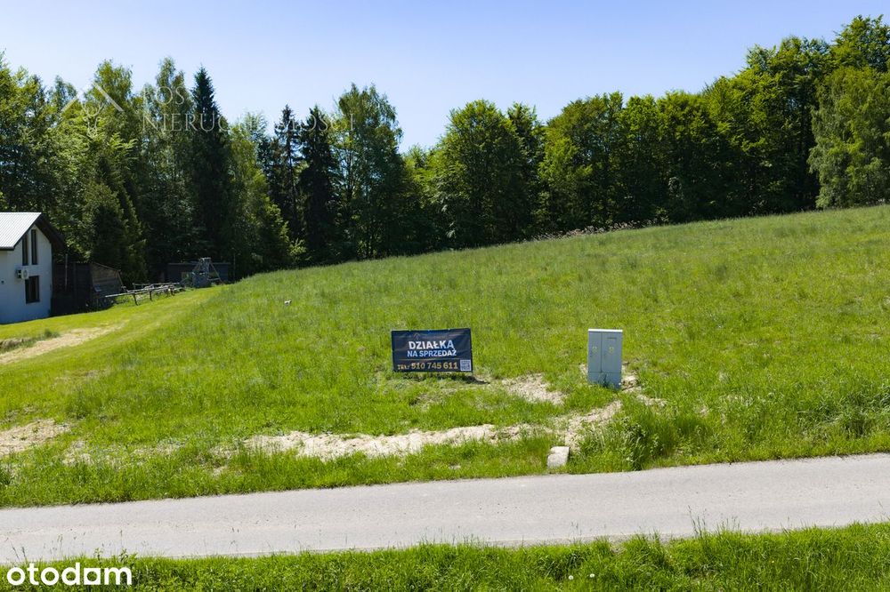 Działka z MPZP , prąd w działce (skrzynka)— 1285 m², Jeleśnia-Janiki - Widok 3