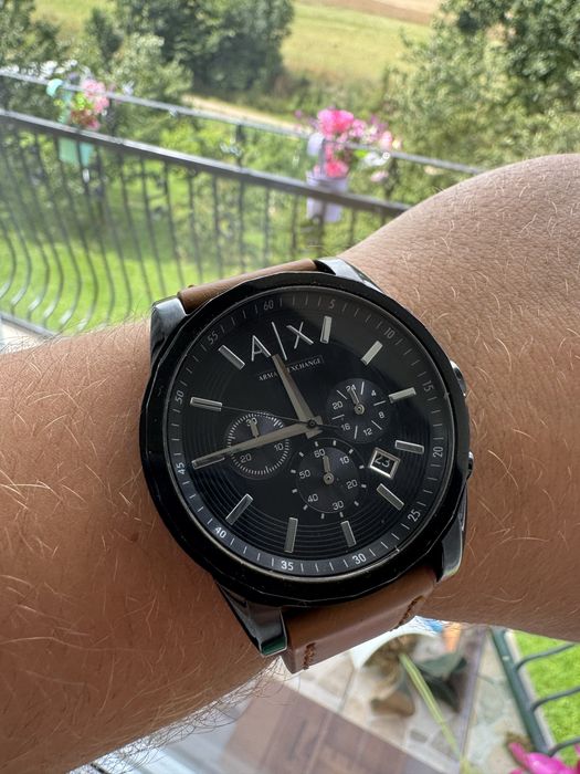 Zegarek meski Armani Exchange oryginal z pudelkiem czarny