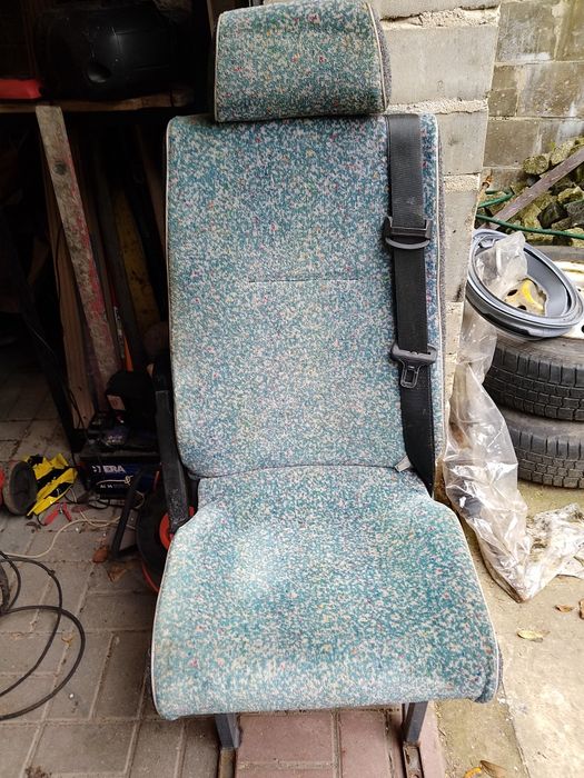 Fotel bus, kamper z pasem bezpieczeństwa