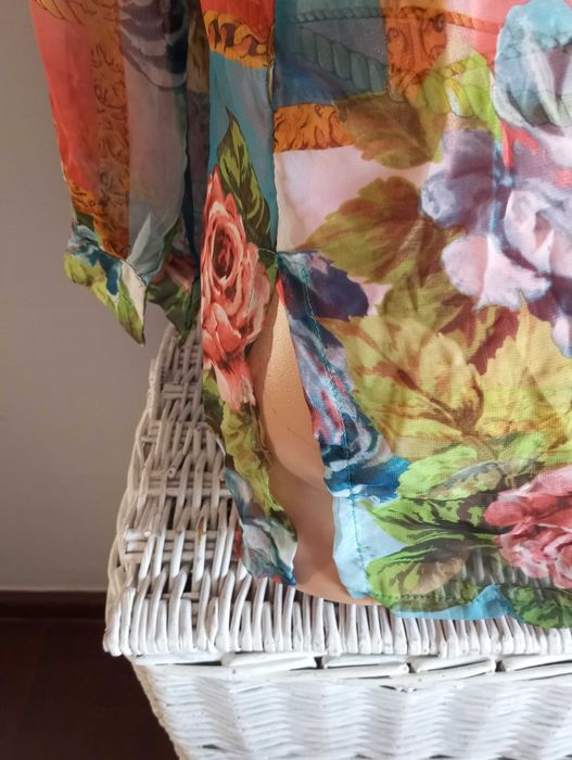 Camisa transparente com body