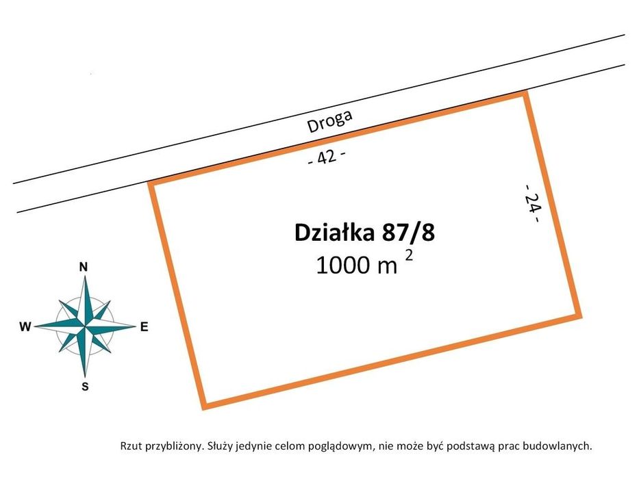 Działka budowlana,1437 m²,Rydzynki,ul.Żabia,łódzkie - Widok 2