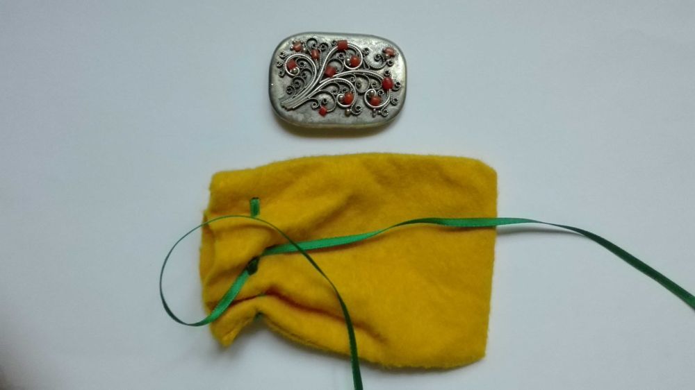 Старинная серебрянная Брошь до 1939г. с кораллами Западная Украина