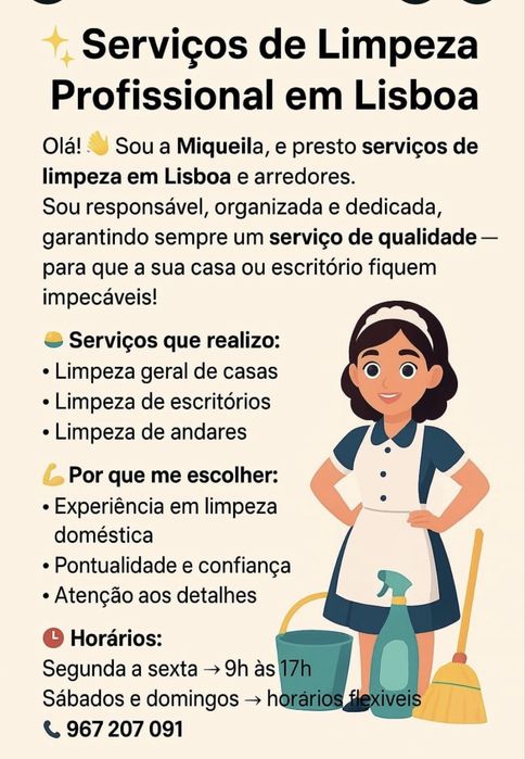 Trabalho de limpeza