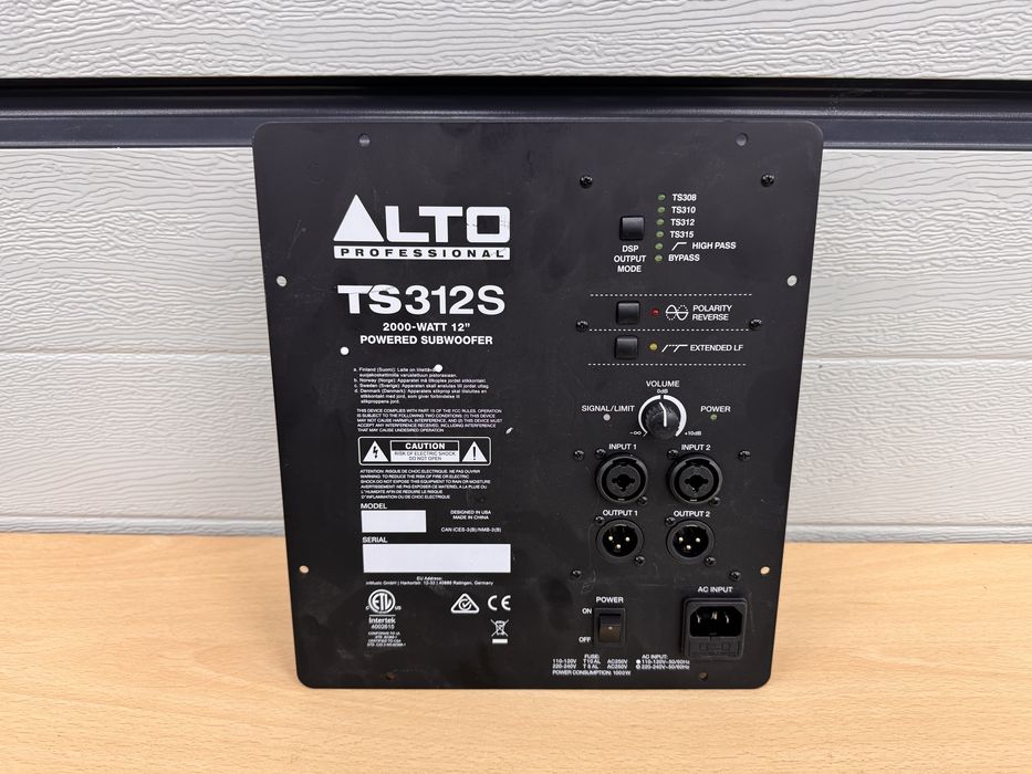 Wzmacniacz alto ts 312 sub uszkodzony bije bezpiecznik okazja 315 s