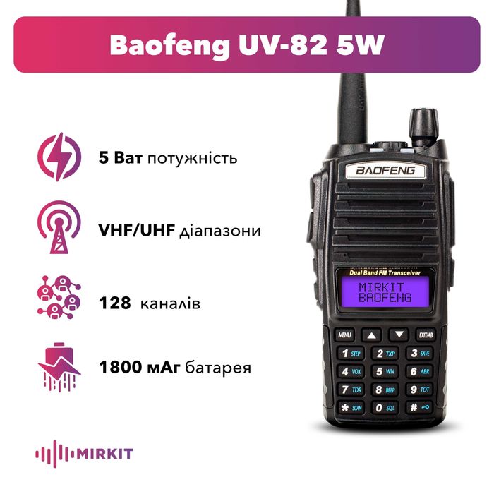 Опт рацій BAOFENG UV-5R, UV-82 та інші моделі — найкращі ціни!