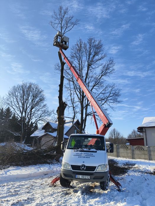 Usługi , wynajem podnośnik koszowy , zwyżka 22m