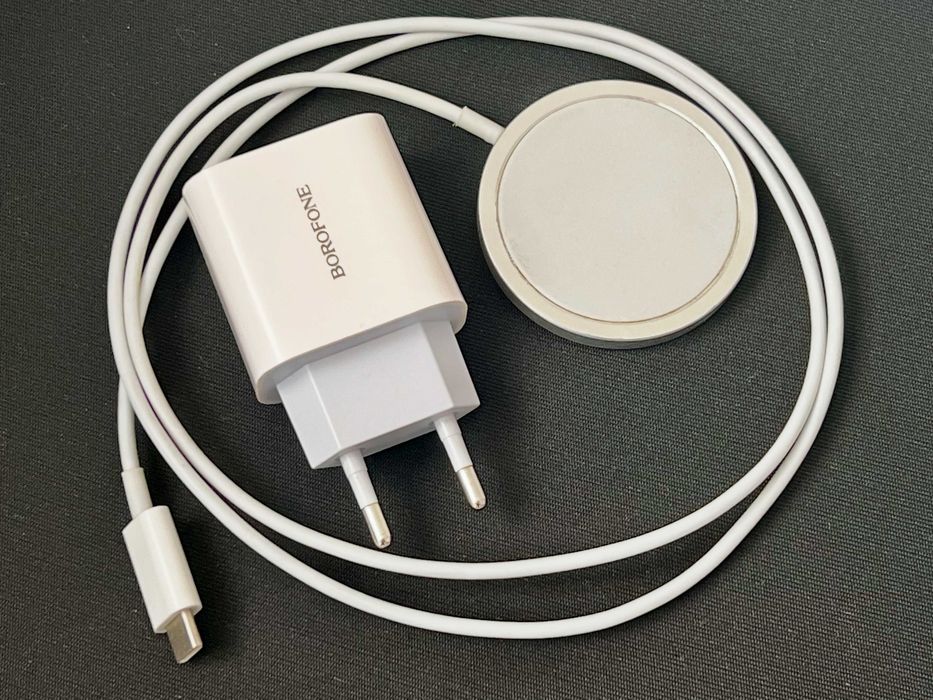 Бездротова швидка зарядка ColorWay MagSafe 15W + блок живлення PD20W