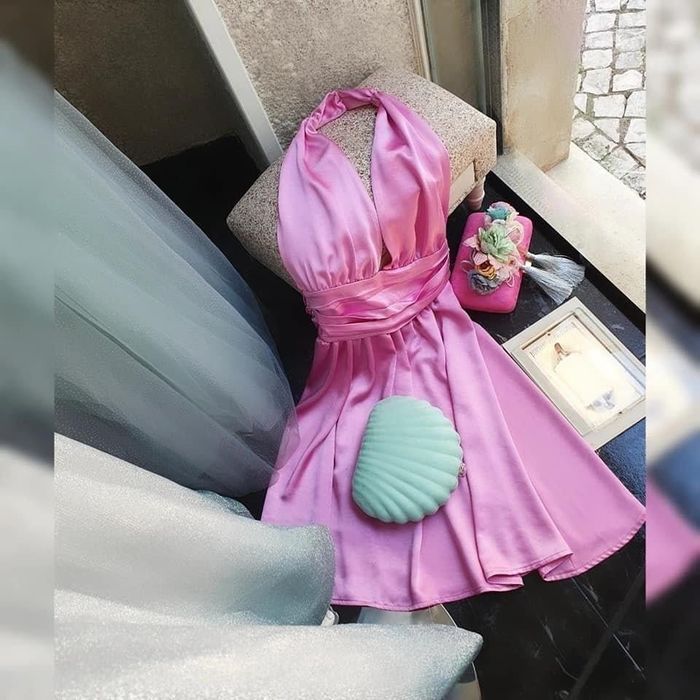 Vestido de Cetim NOVO para cerimónia