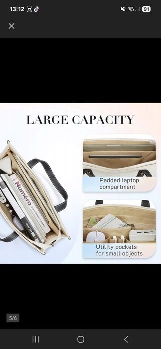 Elegancka torba na laptopa lub do pracy