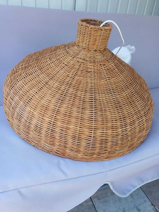 Lampa wisząca wiklina