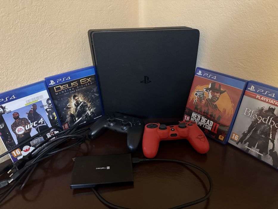 Ps4,2pady ,pełne okabłowanie , gry(odzielnie),dodatkowa pamienć