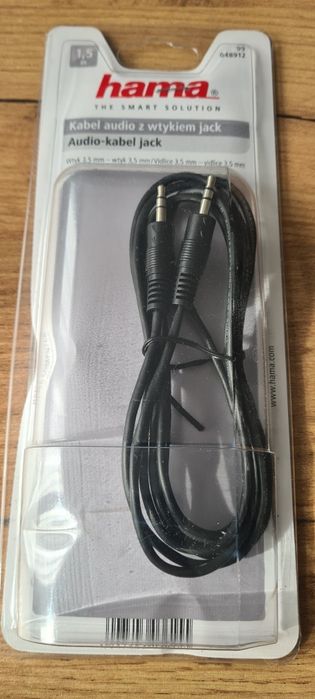Kabel audio z wtykiem jack hama nowy