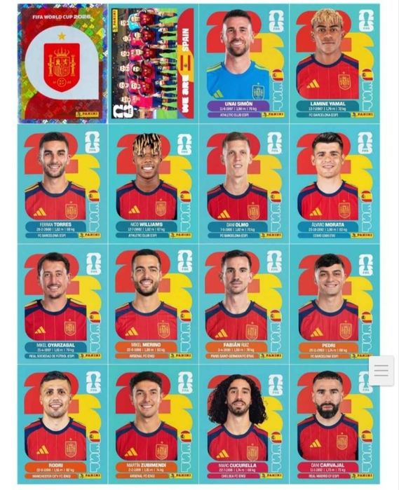 Coleção Panini Completa de Cromos do Mundial 2026