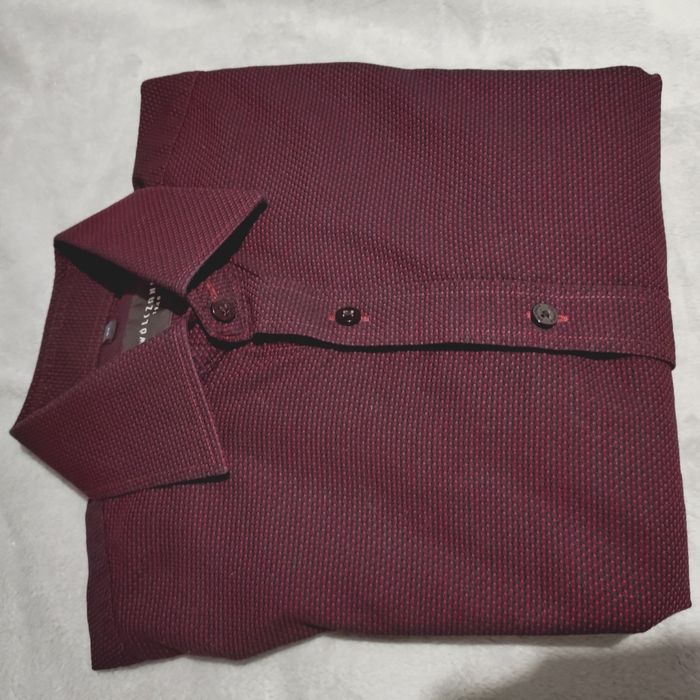 Bordowa koszula Wólczanka