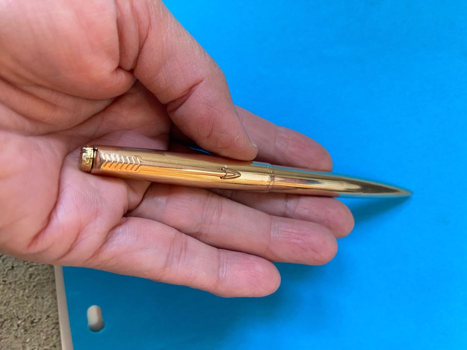 Caneta Parker ouro vintage