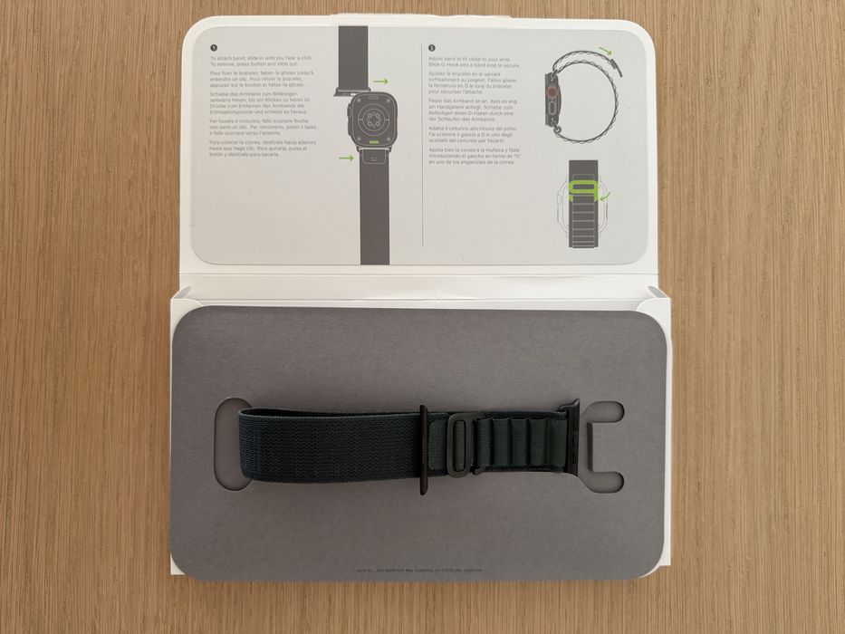 Bracelete Apple alpine loop verde escuro