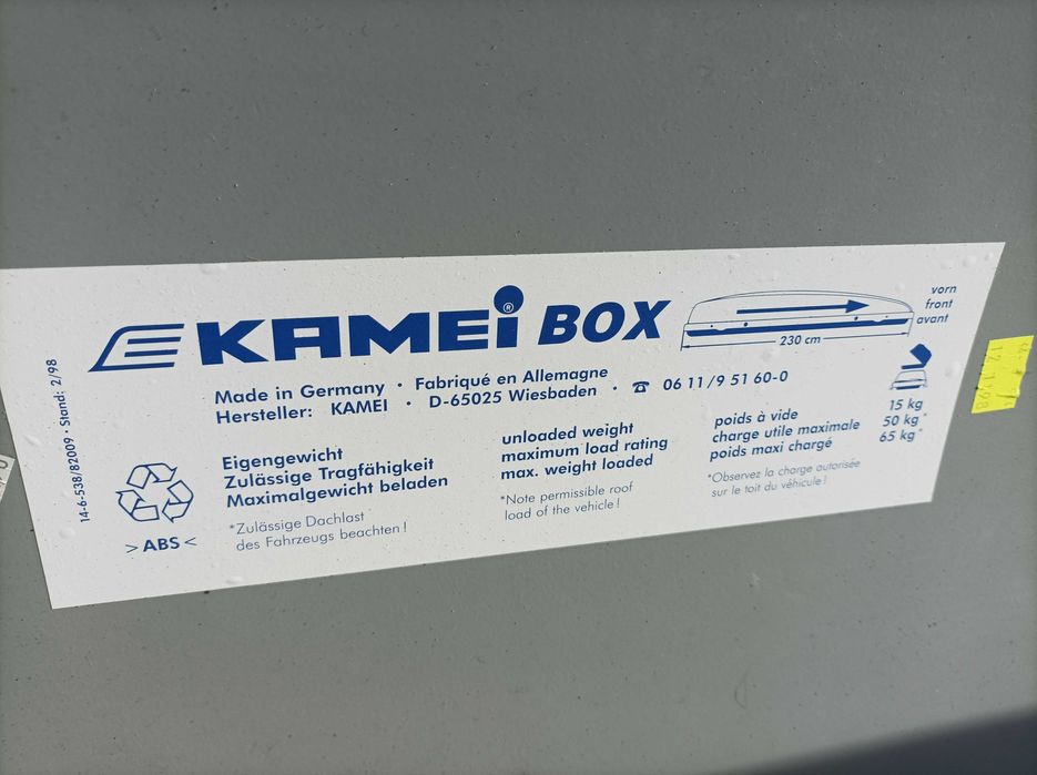 Box dachowy bagażnik dachowy