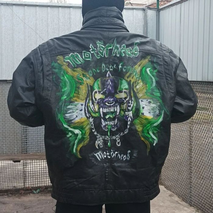 Кастомная рок кожанка Motörhead, косуха, рок, металл