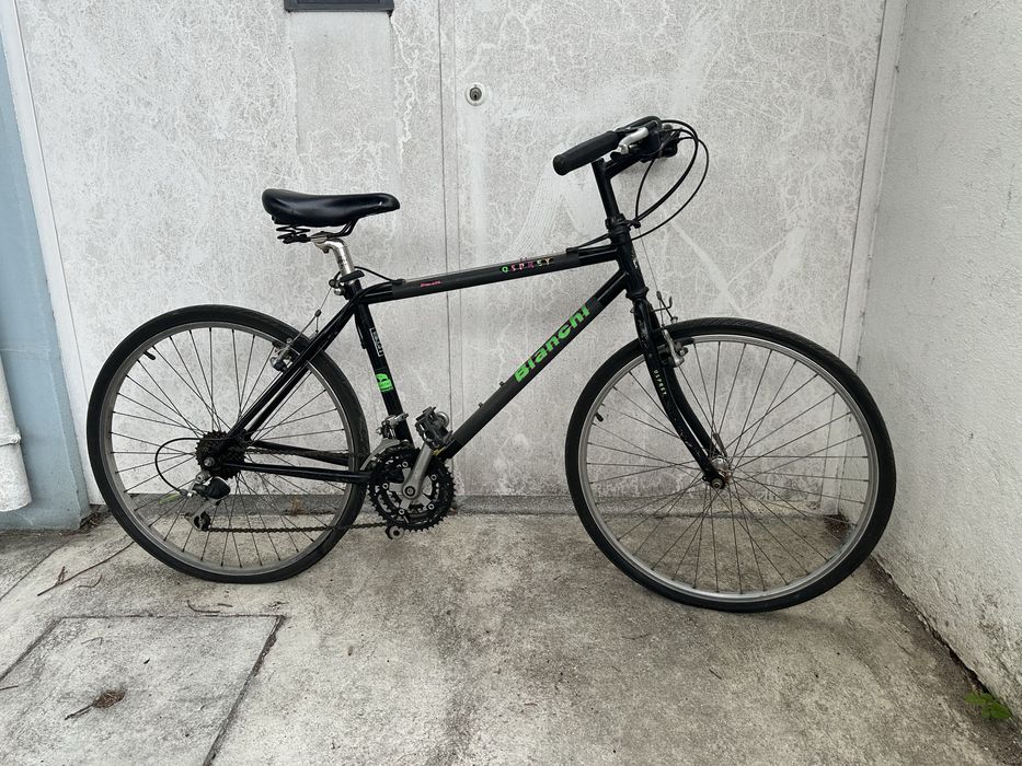 Bianchi Osprey – Bicicleta híbrida/trekking clássica – Shimano – Excelente para cidade