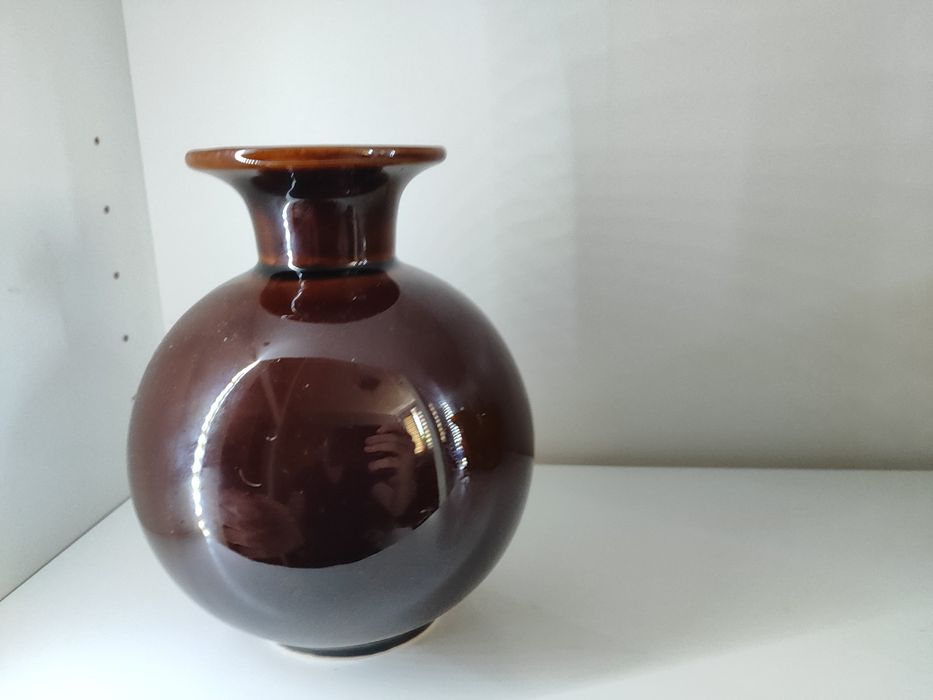 Duży porcelitowy wazon Kula Pruszków PRL