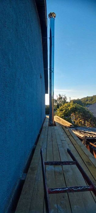 Установка Монтаж дымохода буржуйки печки Сверление Отверстий Вентиляци