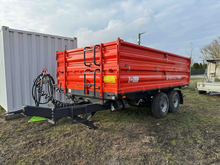 Przyczepa PRONAR T663/2 tandem najbogatsza wersja 40km/h najazdy alu