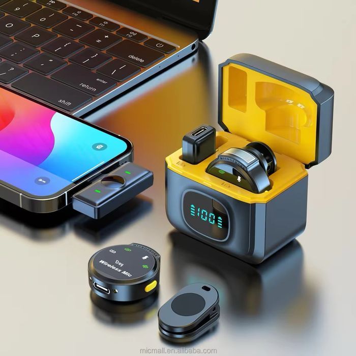 Бездротовий подвійний петличний мікрофон J6 для телефонів