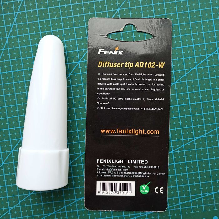 Дифузійний фільтр Diffuser tip AD102-W для Fenix (Діаметр 39,7 мм).