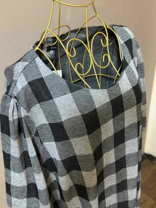Evans sukienka plus size 9XL krata oversize wysyłka inpost GRATIS