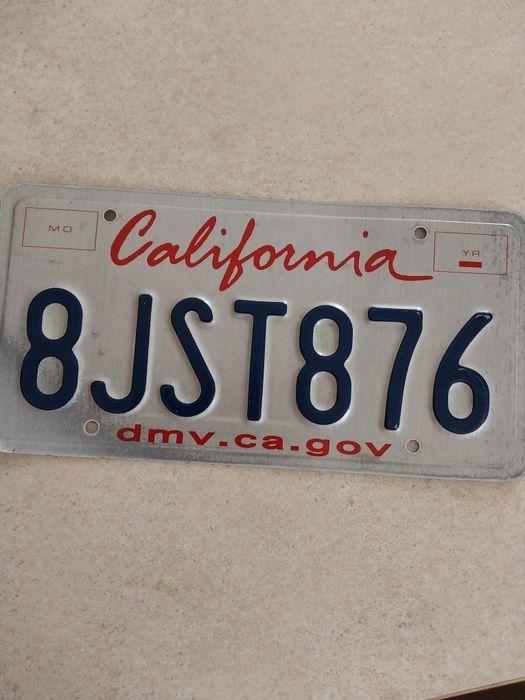 Номерні знаки Техас, Каліфорнія ,Американські