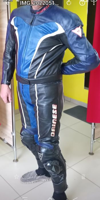Кожаный костюм для мотоцикла 52р.