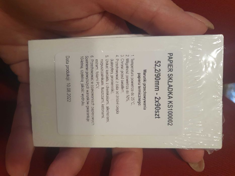 Papier do kasy 52,2/90mm-2×90szt