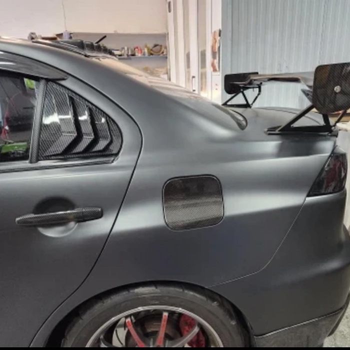 Накладки жалюзи на стекло Mitsubishi Lancer X EX Evolution 10 жабры
